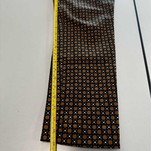 Anthropologie Essential Slim Trouser Pants in Brown Motif. Women's size 8 - Picture 11 of 12